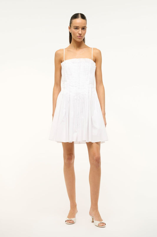 STAUD - Women - White Mini Bella Dress