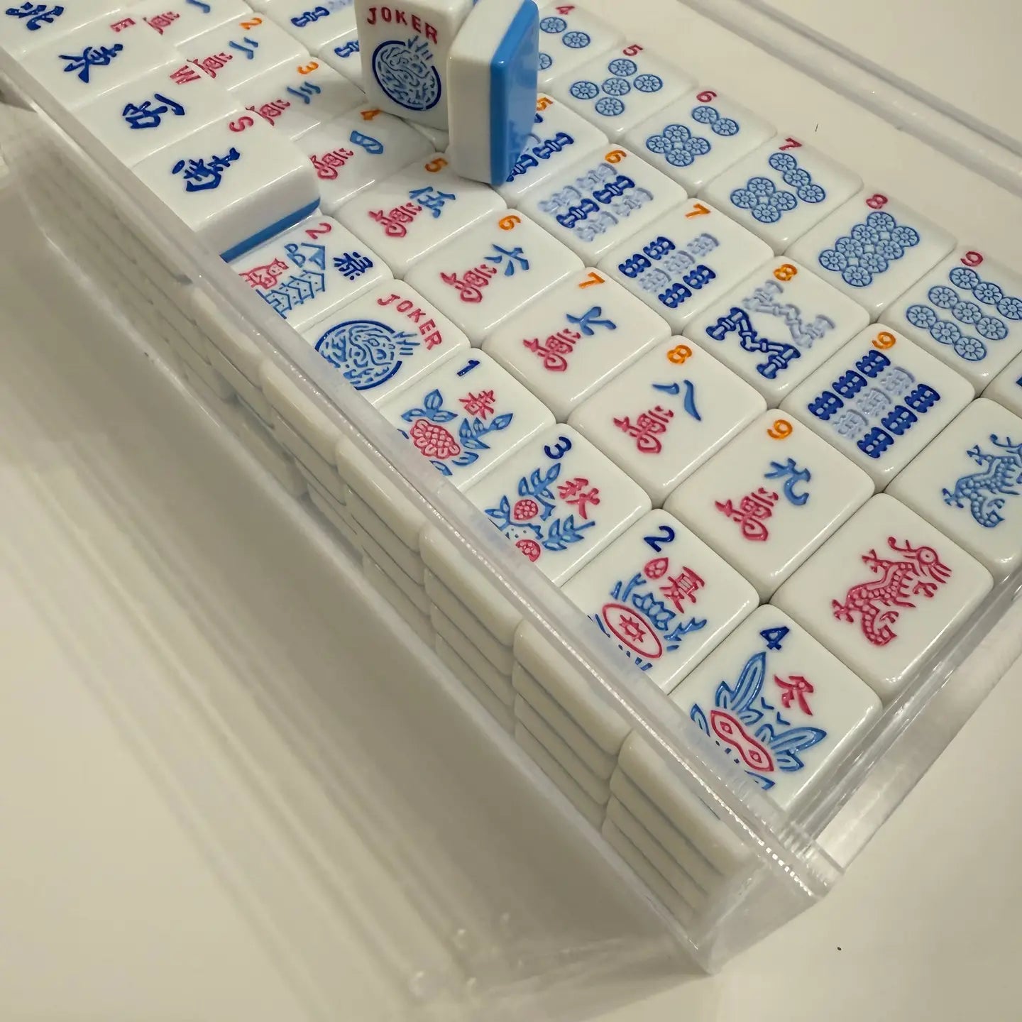 Mahjong Tiles - Bubble Pop – American Mahjong Tile Set  Blue