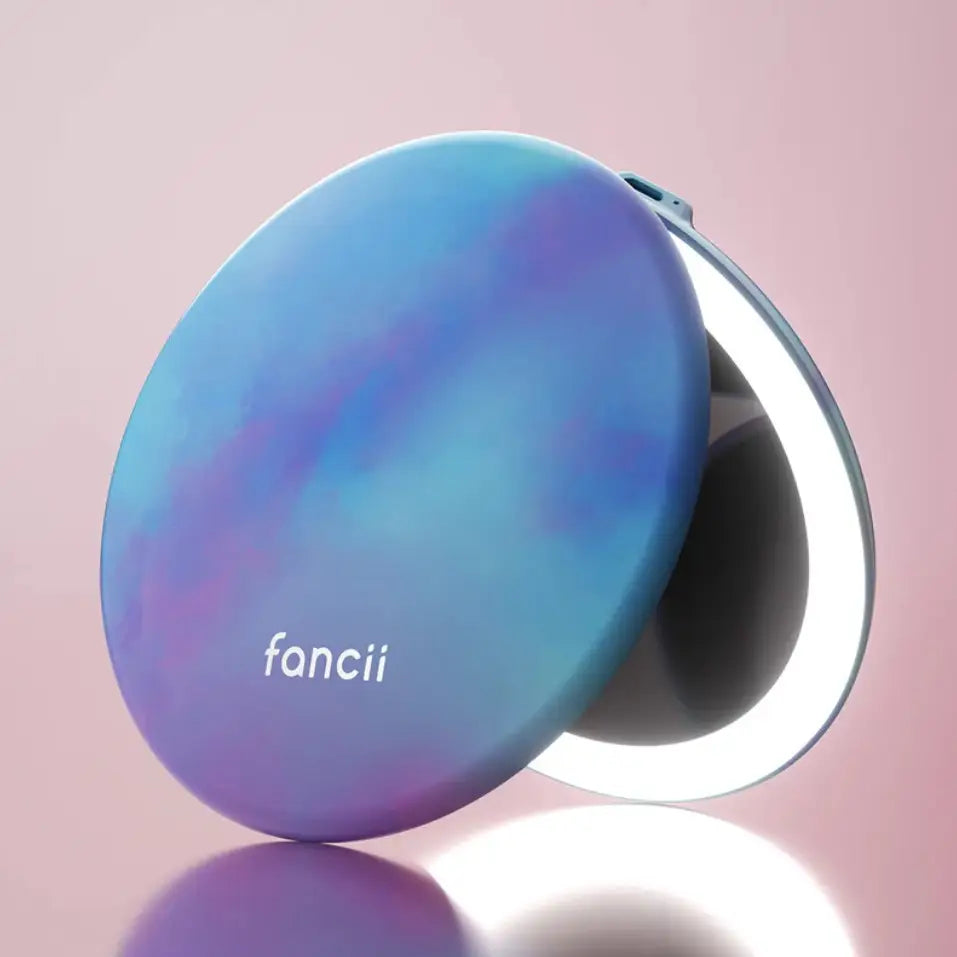 Fancii - Lavender Lagoon Taylor 5" Compact Mirror With Led Lights