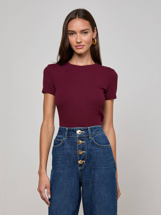 L'agence - Women - Dark Port Ressi Fitted Tee