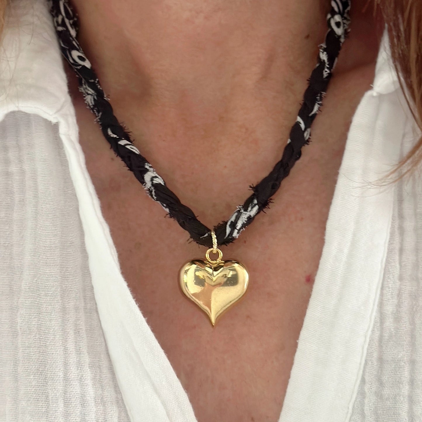 Jeny Baker Love Bandana Necklace