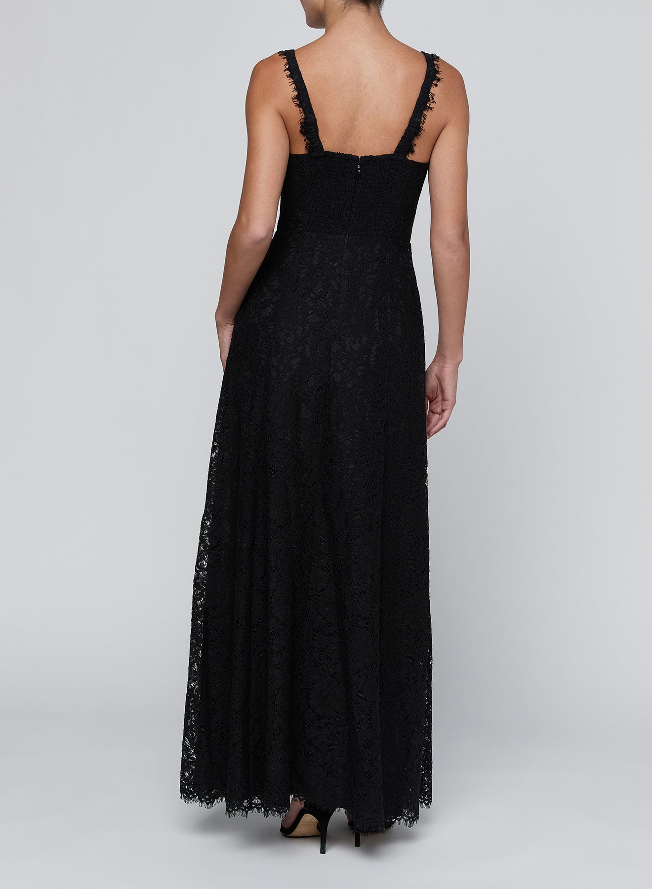 L'AGENCE - Women - Black Sutton Lace Maxi Dress