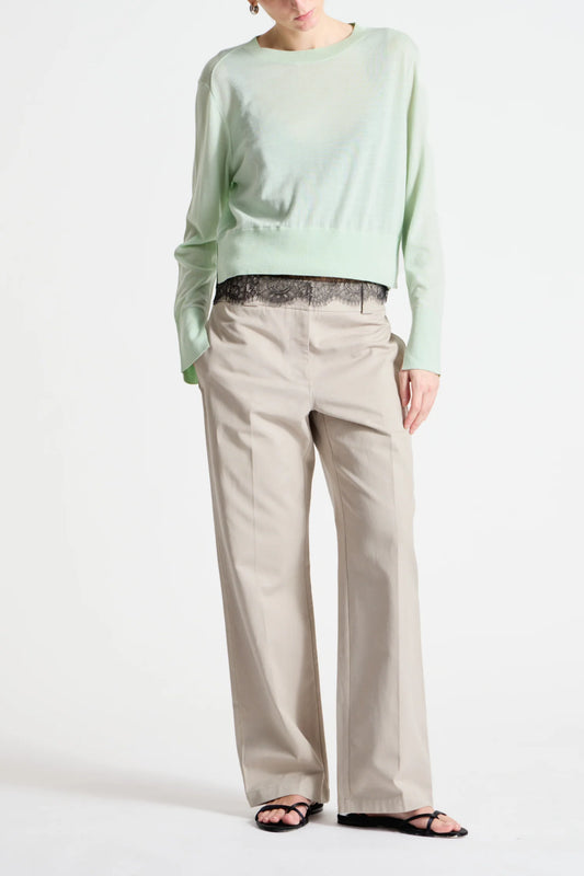 Saint Art - Women - Mint  Elodie Layered Crewneck