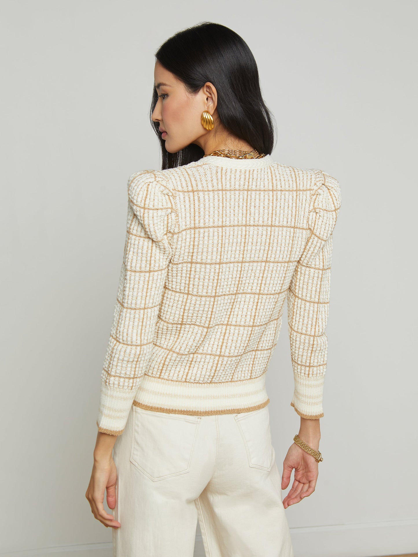 L'agence - Women - Ivory/Cappuccino Multi Jenni Cardigan