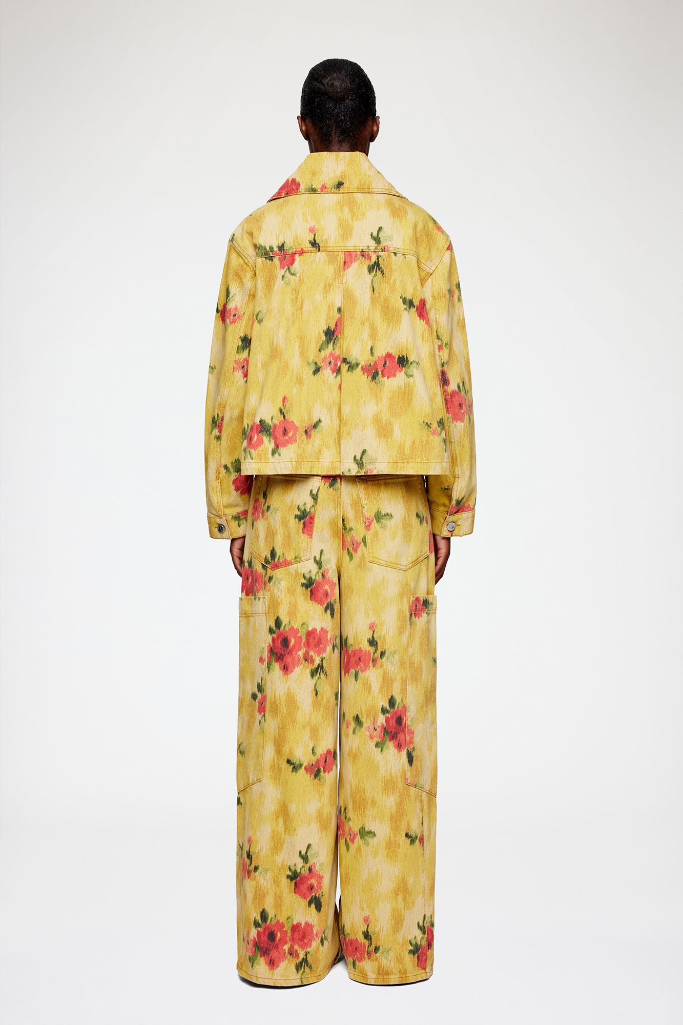 GANNI - Women - Vibrant Yellow Print Denim Jacket