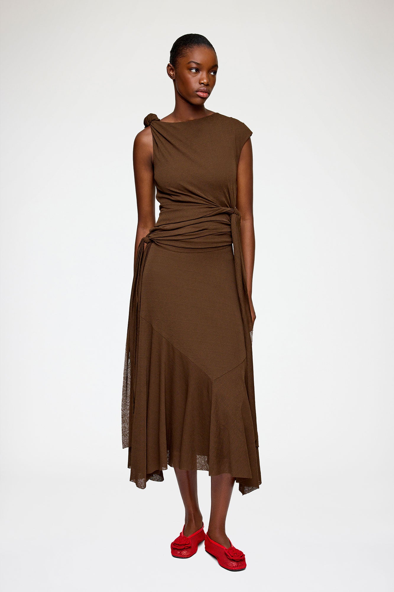 GANNI - Women - Demitasse Long Marl Mesh Dress