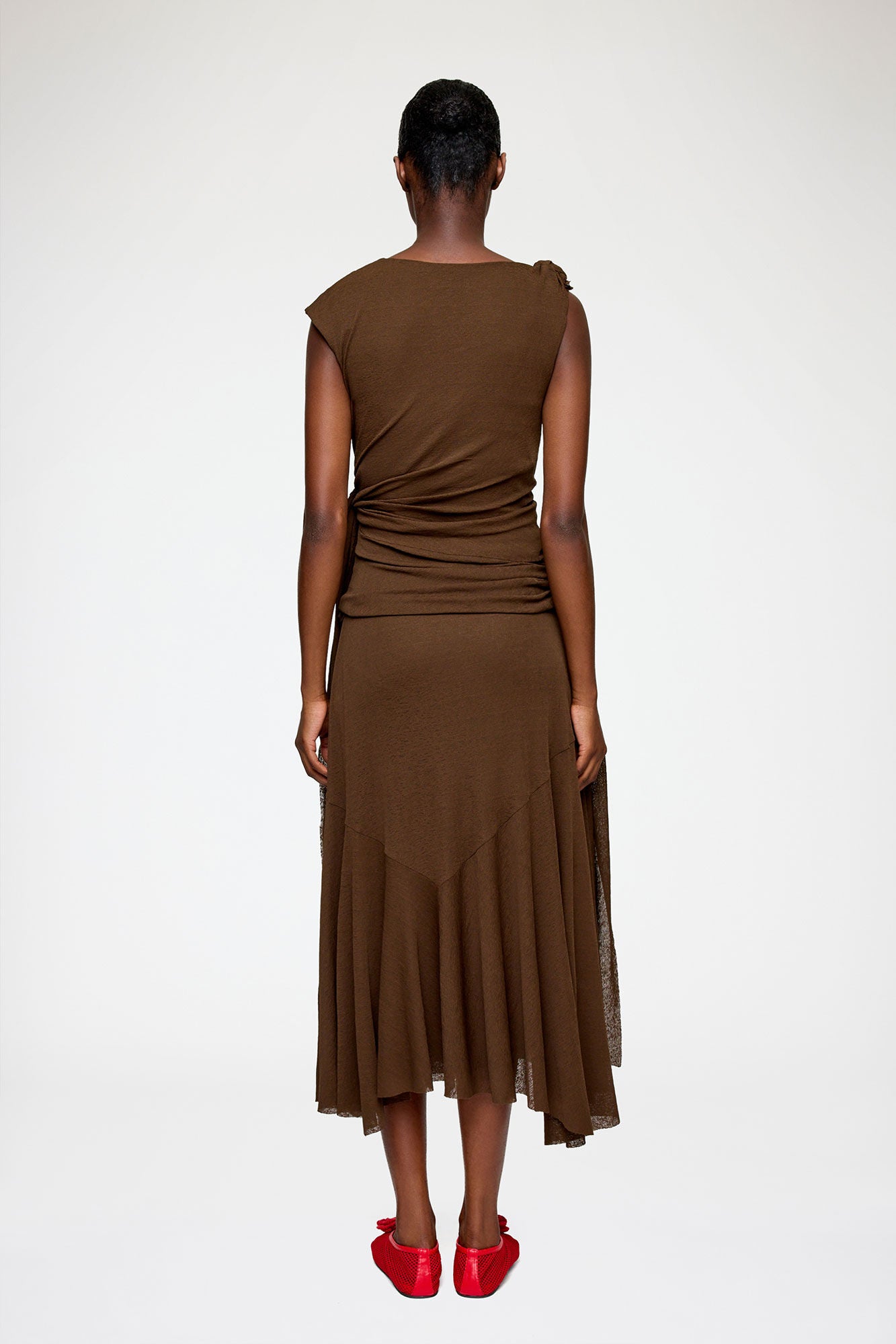 GANNI - Women - Demitasse Long Marl Mesh Dress