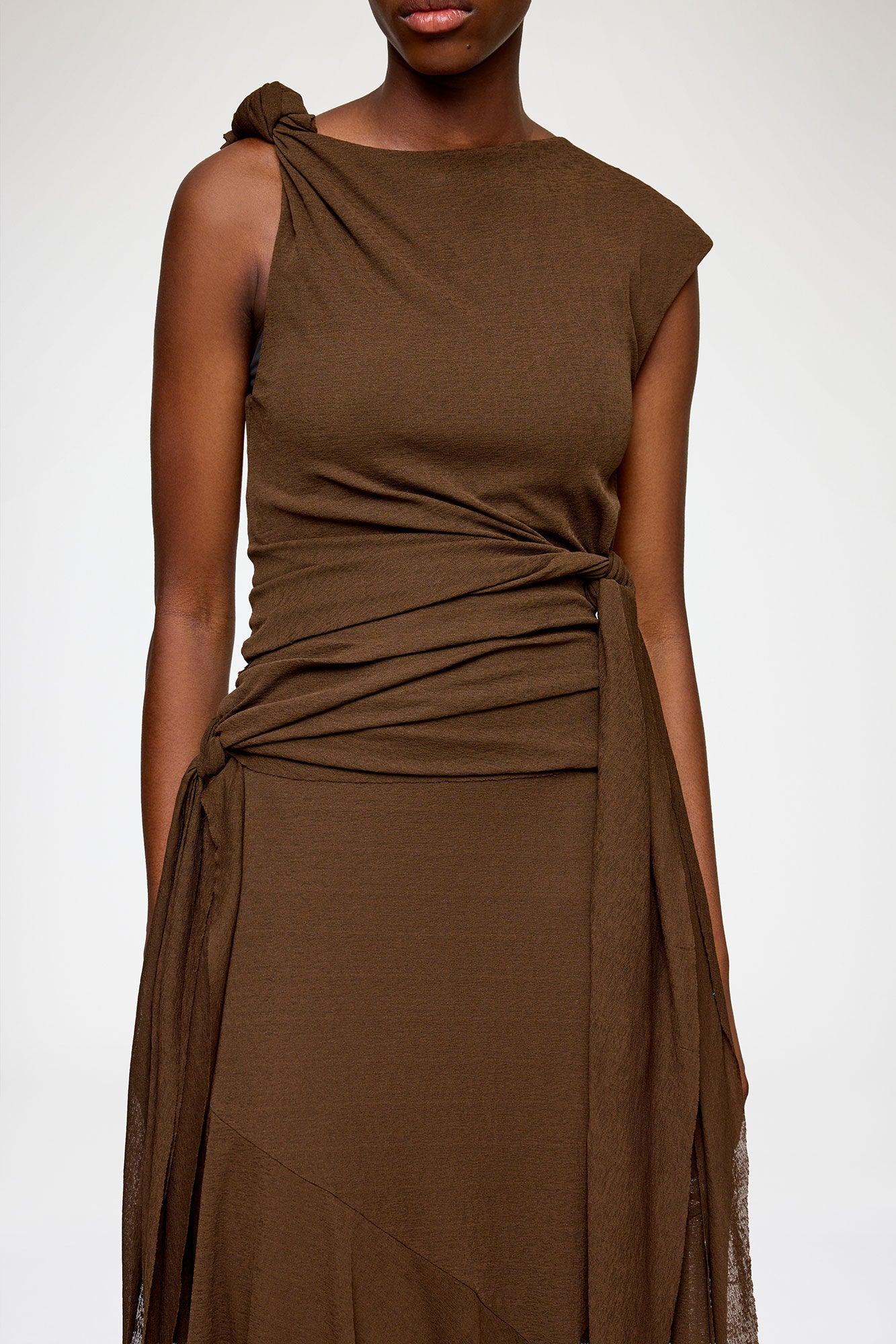 GANNI - Women - Demitasse Long Marl Mesh Dress