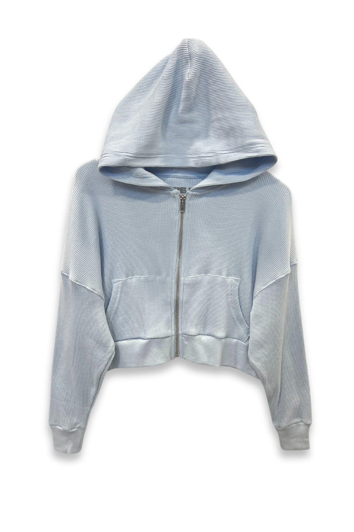 KatieJ NYC - Women - Baby Blue Brynn Waffle Lounge Hoodie