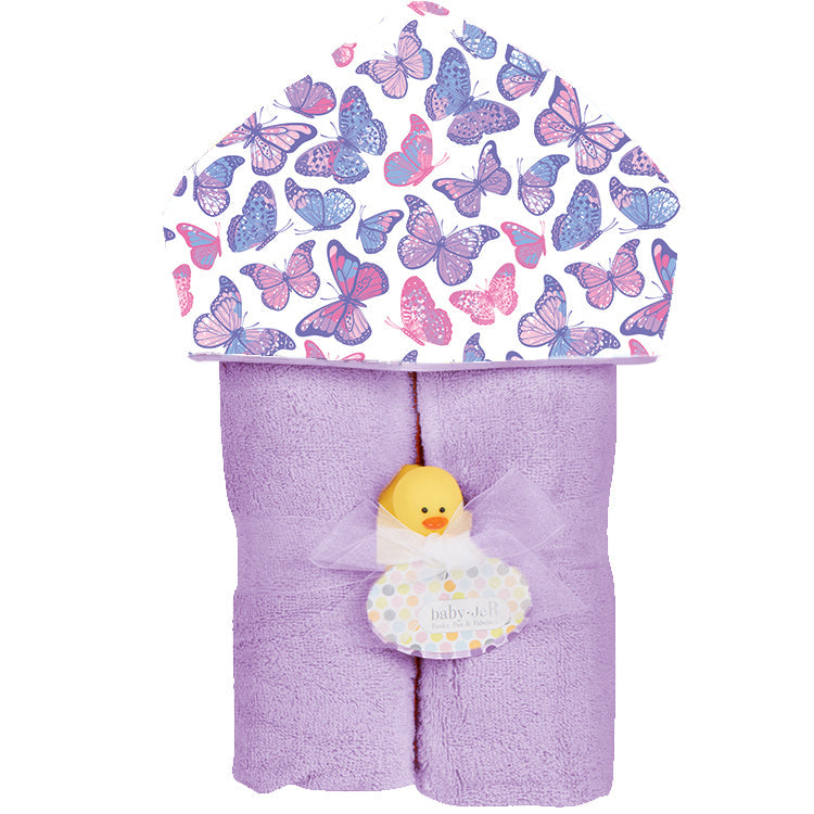 Baby Jar - Butterflies Deluxe Hooded Towel
