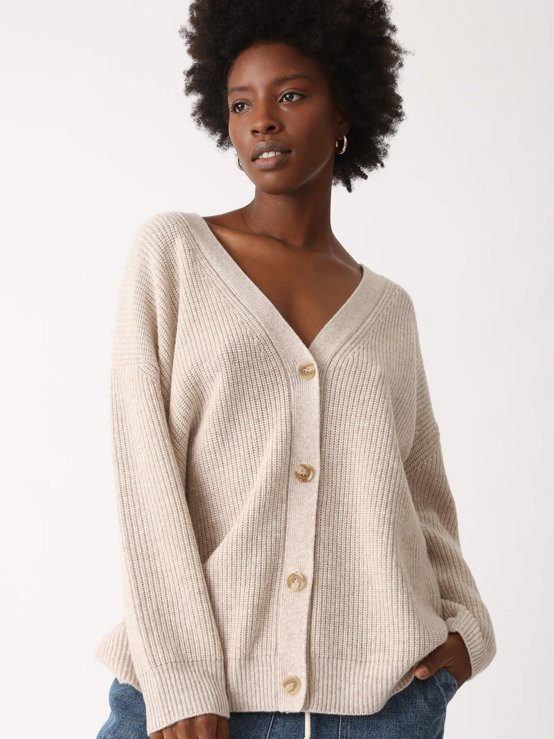 Electric & Rose - Women - Oatmeal Heather Everyday Cardigan