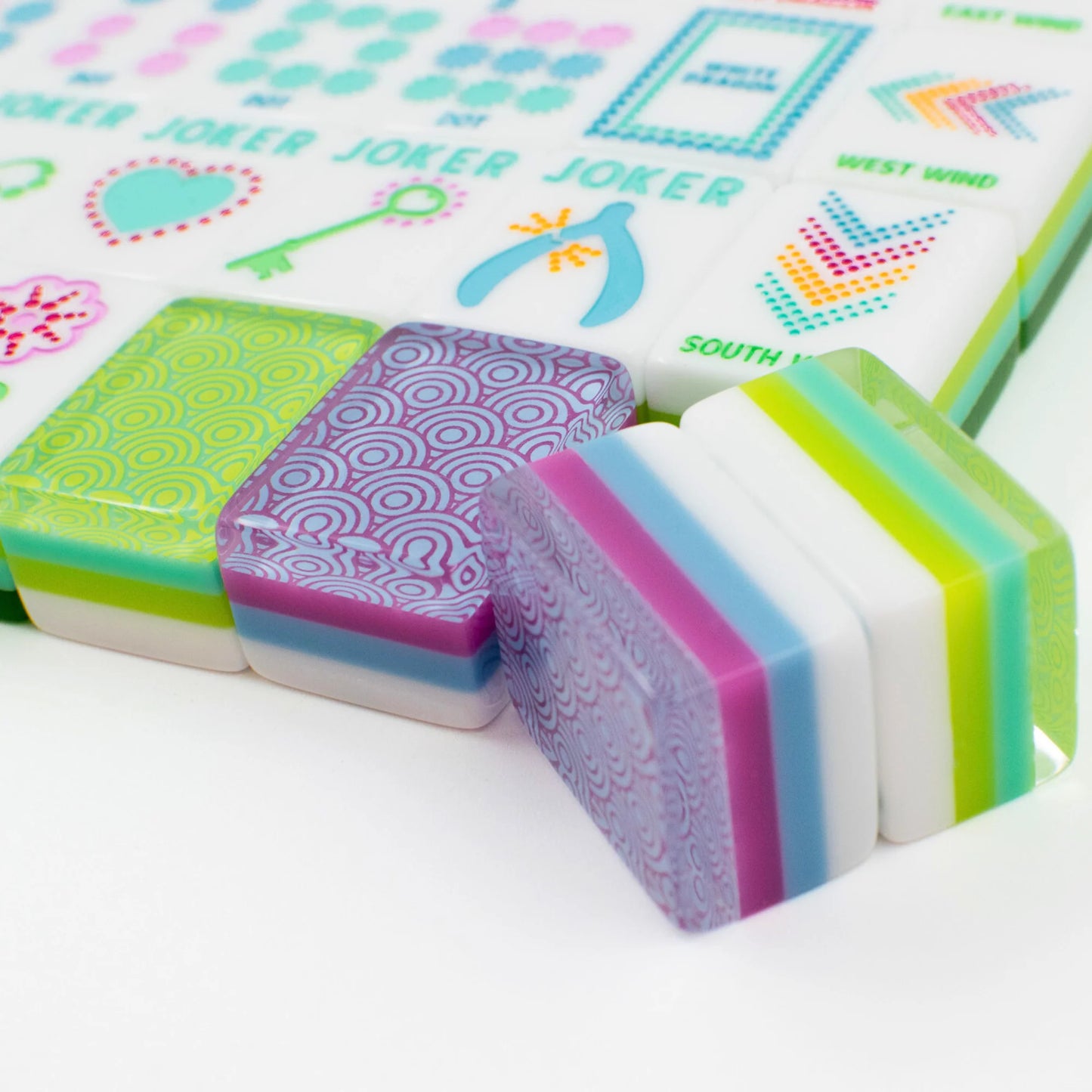 My Fair Mahjong -  Crystal Confetti Purple Mahjong With a Sprinkle of Color and Joy