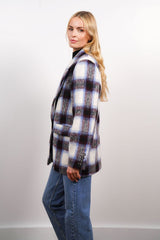 Central Park West - Women - Ivory Plaid Finley Jacket
