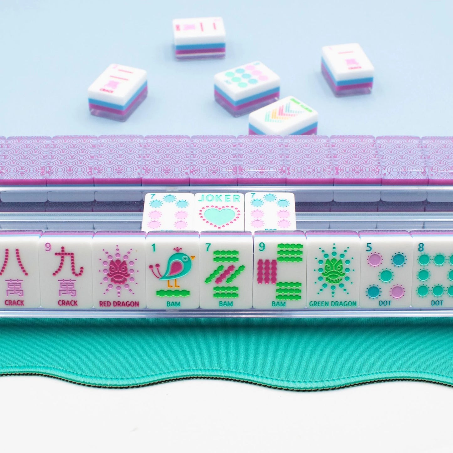 My Fair Mahjong -  Crystal Confetti Purple Mahjong With a Sprinkle of Color and Joy