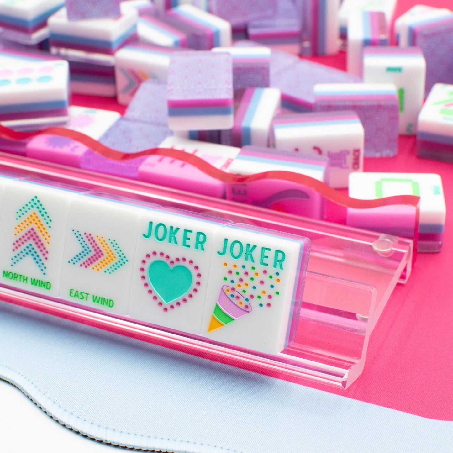 My Fair Mahjong -  Crystal Confetti Purple Mahjong With a Sprinkle of Color and Joy