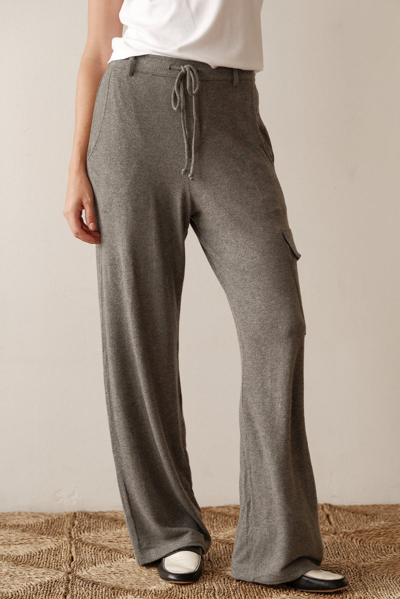 DONNI - Women - Charcoal Grey The Sweater Cargo Pant