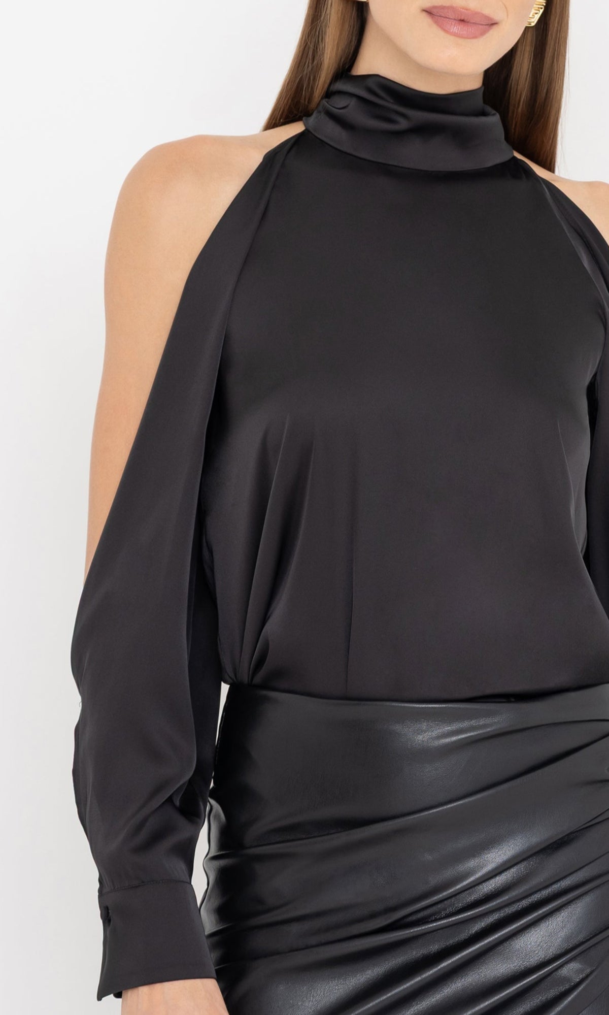 Generation Love - Women - Black Rossi Halter Blouse