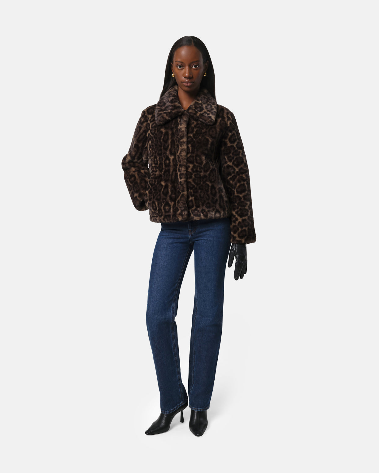 Apparis - Women - Dark Leopard Elis Coat