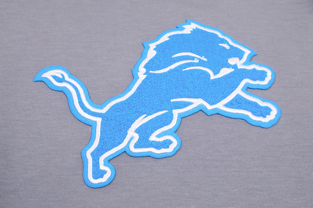 Mens- Grey NFL  Detroit Lions Classic Mens Hoodie