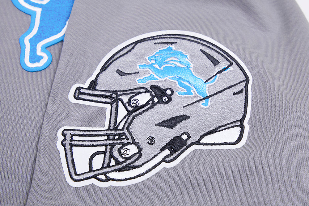 Mens- Grey NFL  Detroit Lions Classic Mens Hoodie