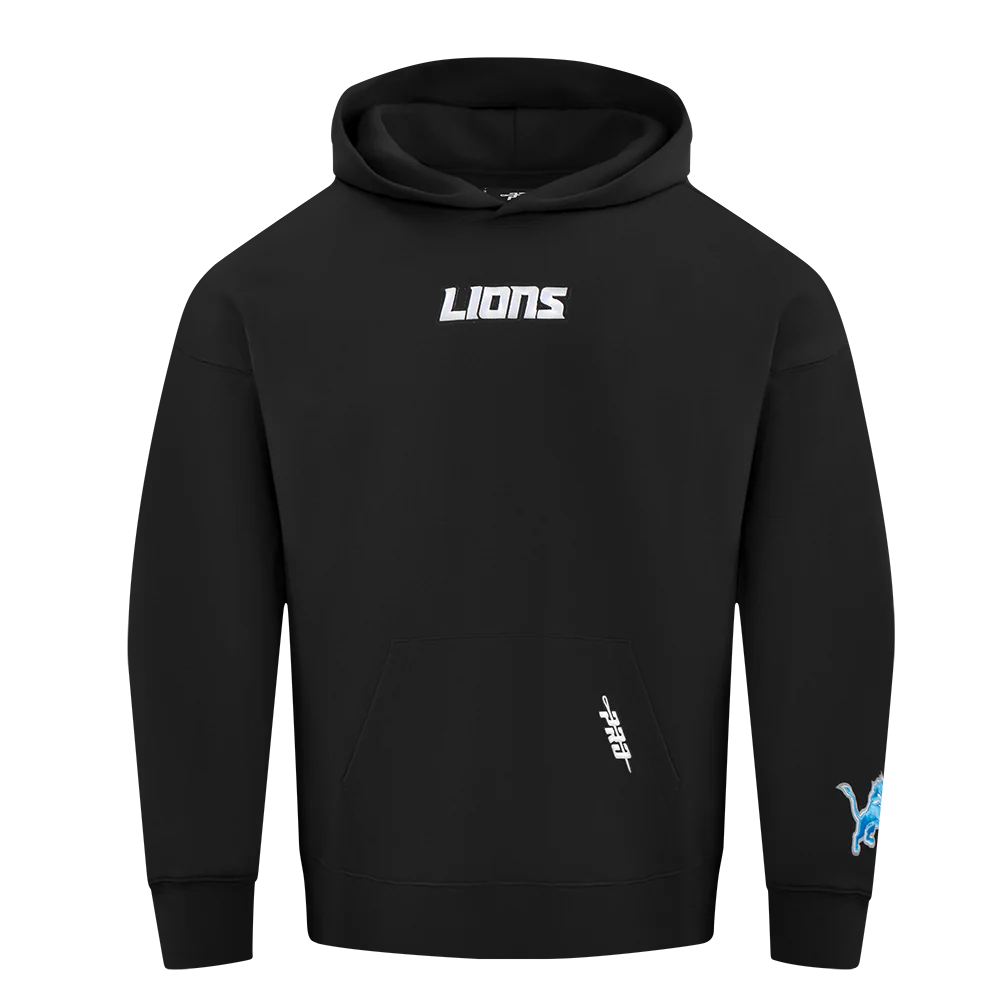 Mens - Black NFL Detroit Lions Wingspan Hoodie