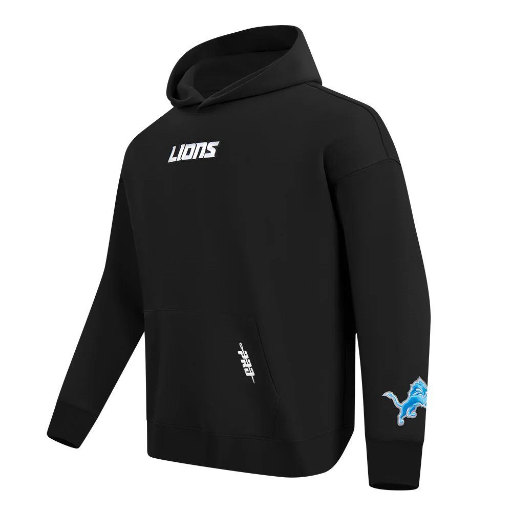 Mens - Black NFL Detroit Lions Wingspan Hoodie