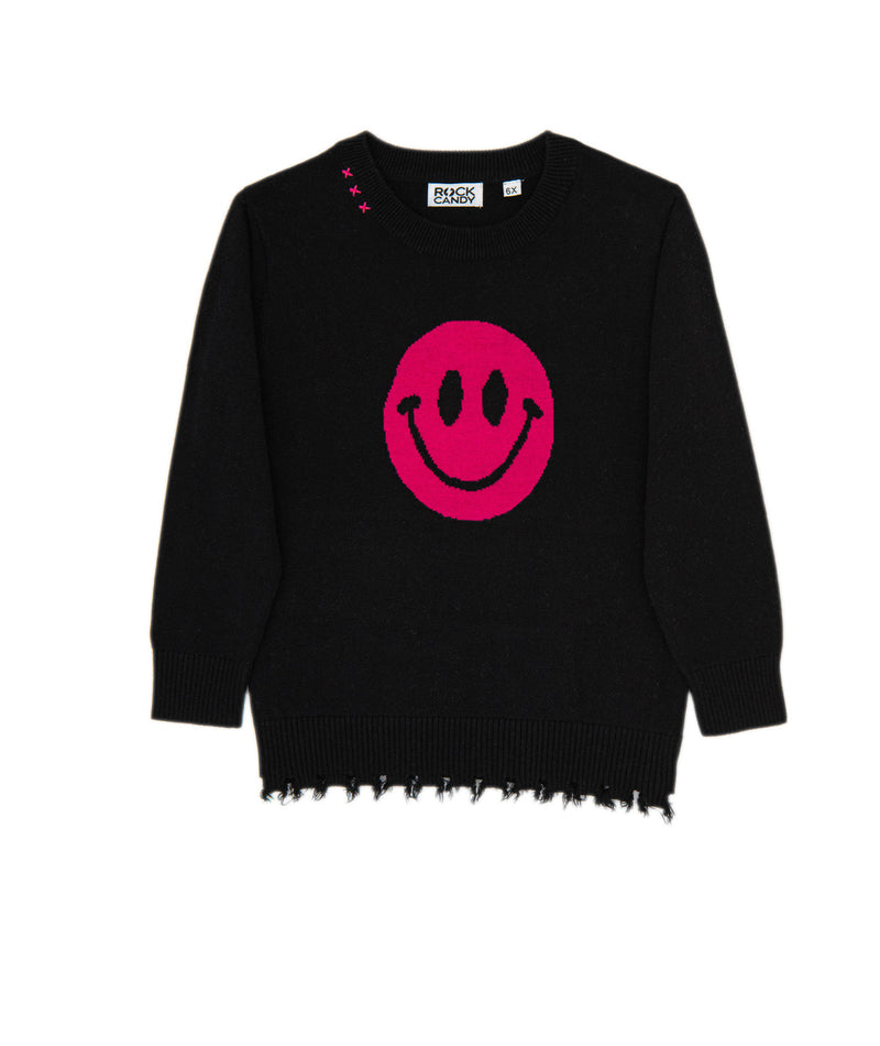 Rock Candy - Girls - Black Smiley Sweater