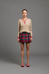 Le Superbe - Women - Rainbow Brite Neutral Henley