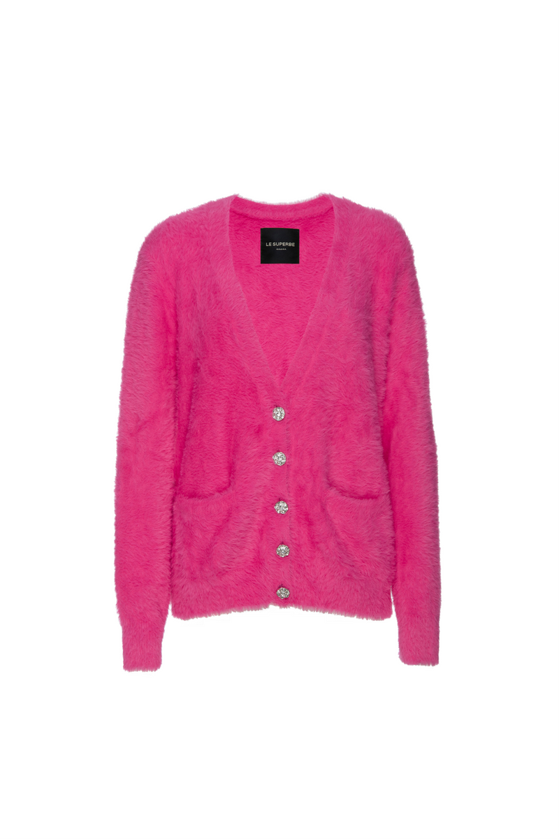 Le Superbe - Women - Strawberry Fuzz Yeah Boyfriend Sweater