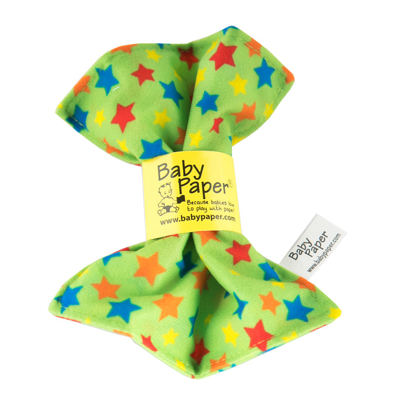 Baby Paper - Green Stars Pattern