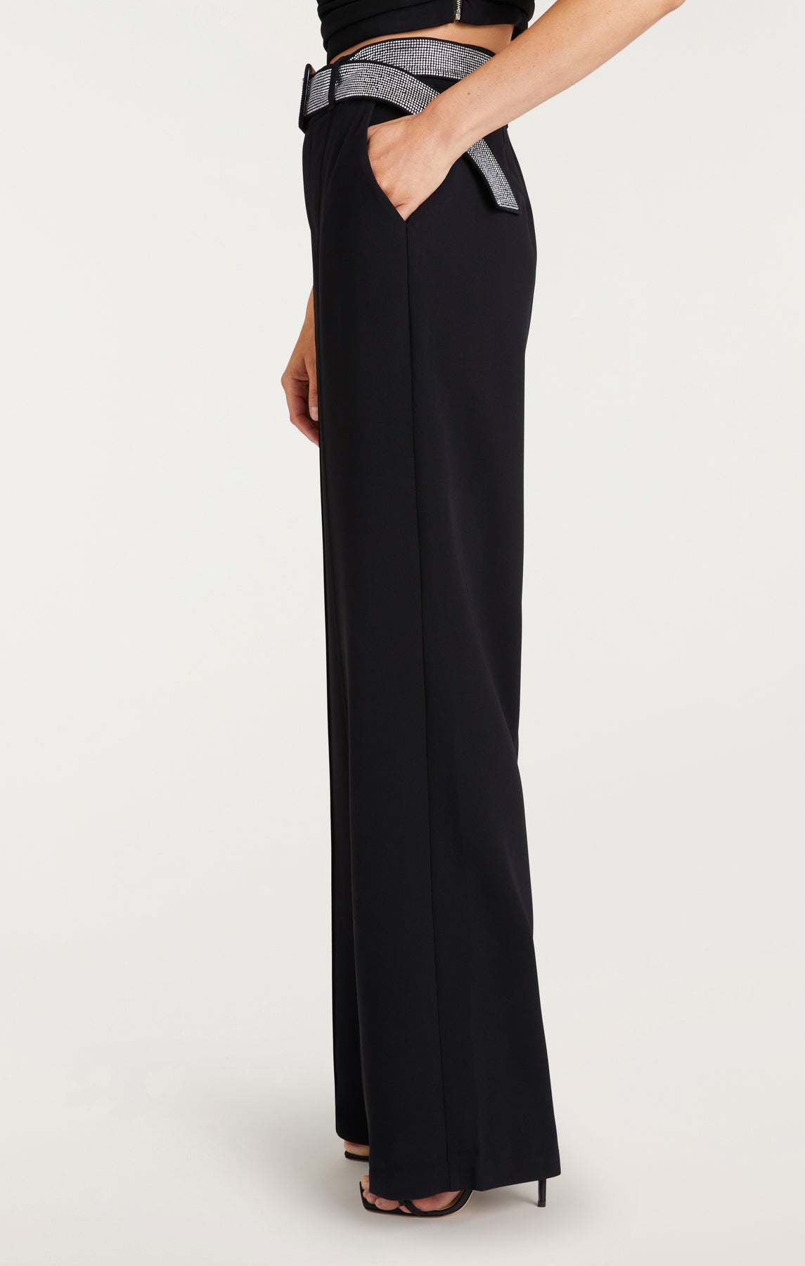 Cinq a Sept - Women - Black Heatset Belt Ester Pant