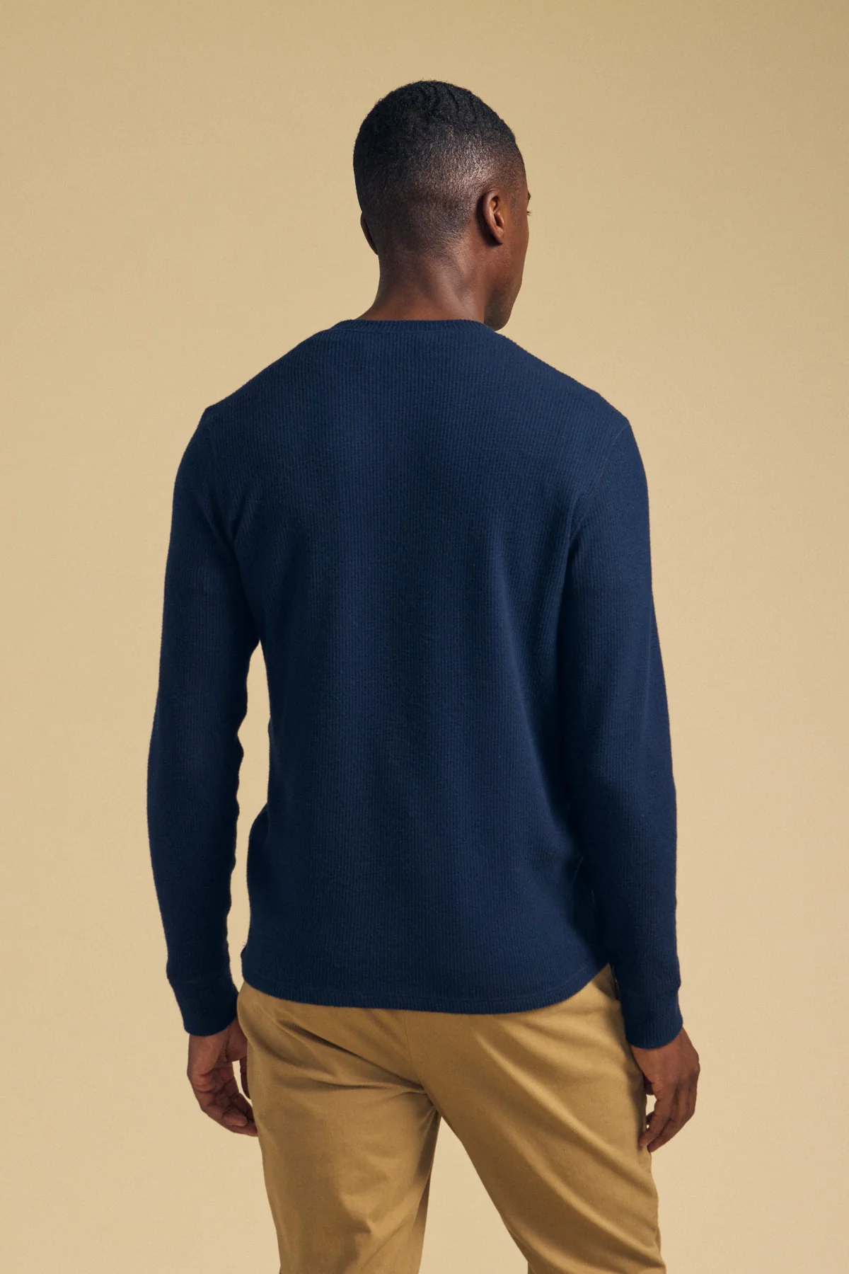 Velvet by Graham & Spencer - Men - Navy Tolliver Thermal Crew