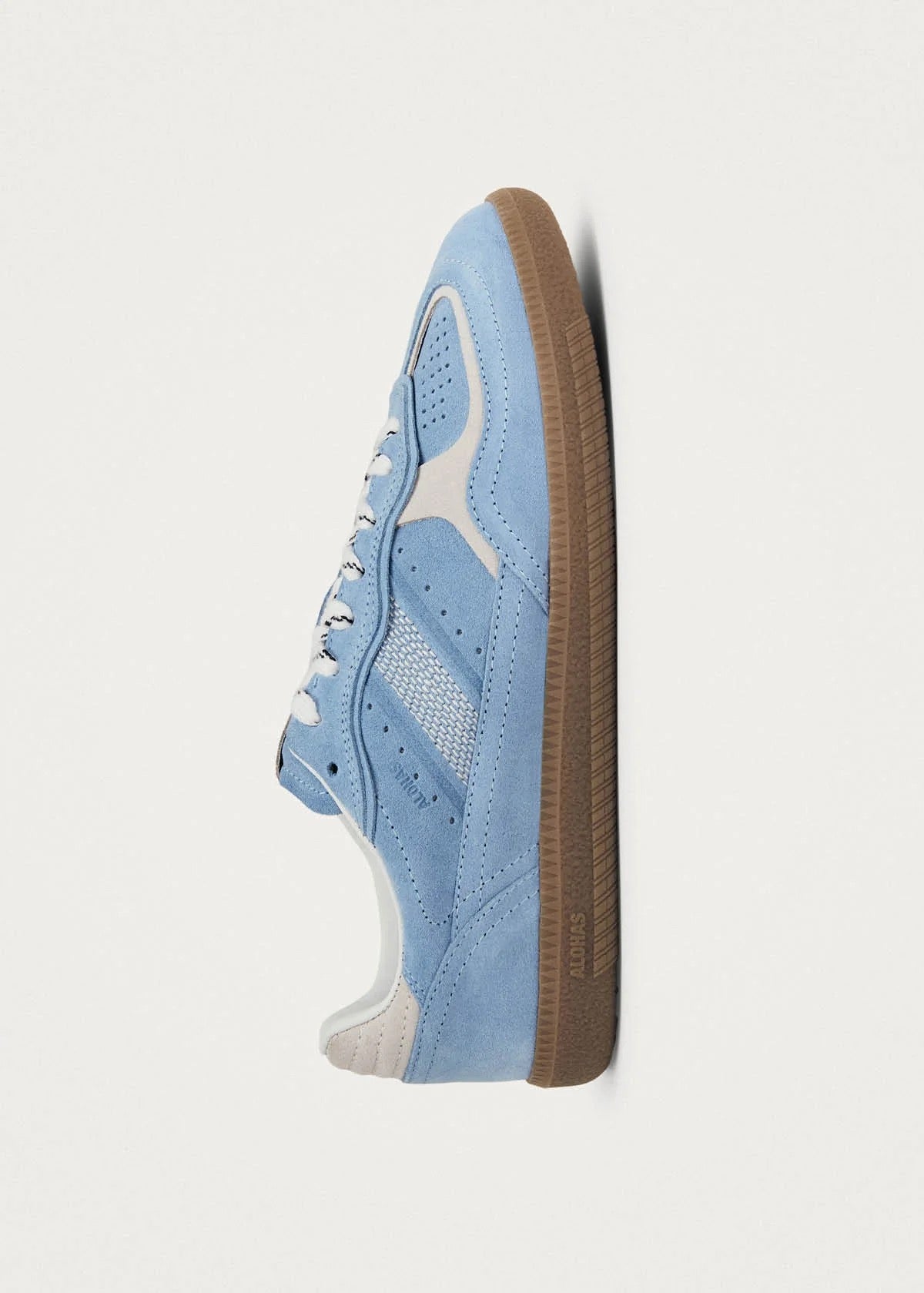 Alohas - Women - Cornflower Blue Cream TB-490 Rife Leather Sneaker