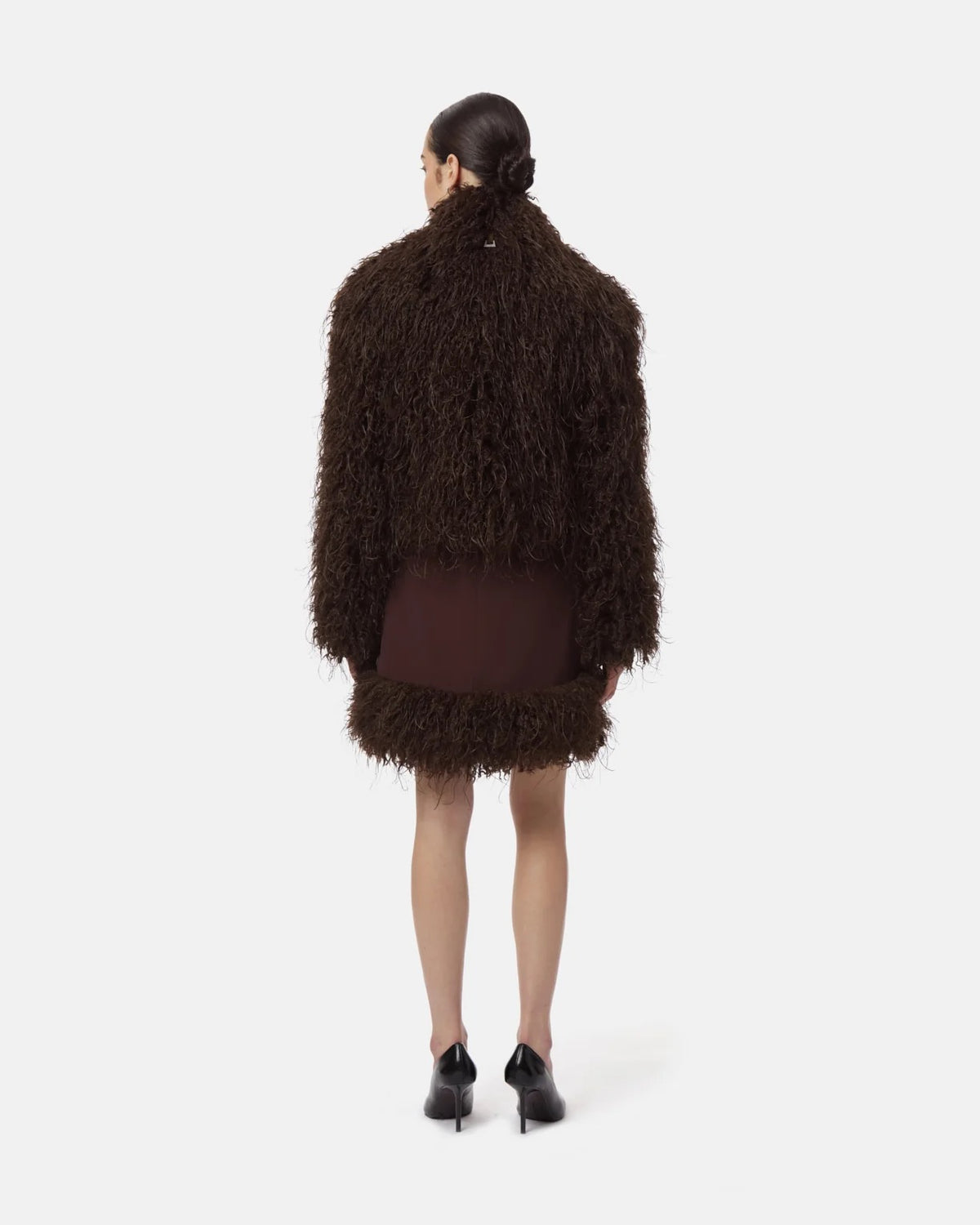 Apparis - Women - Deep Brown Ginette Mongolian Jacket