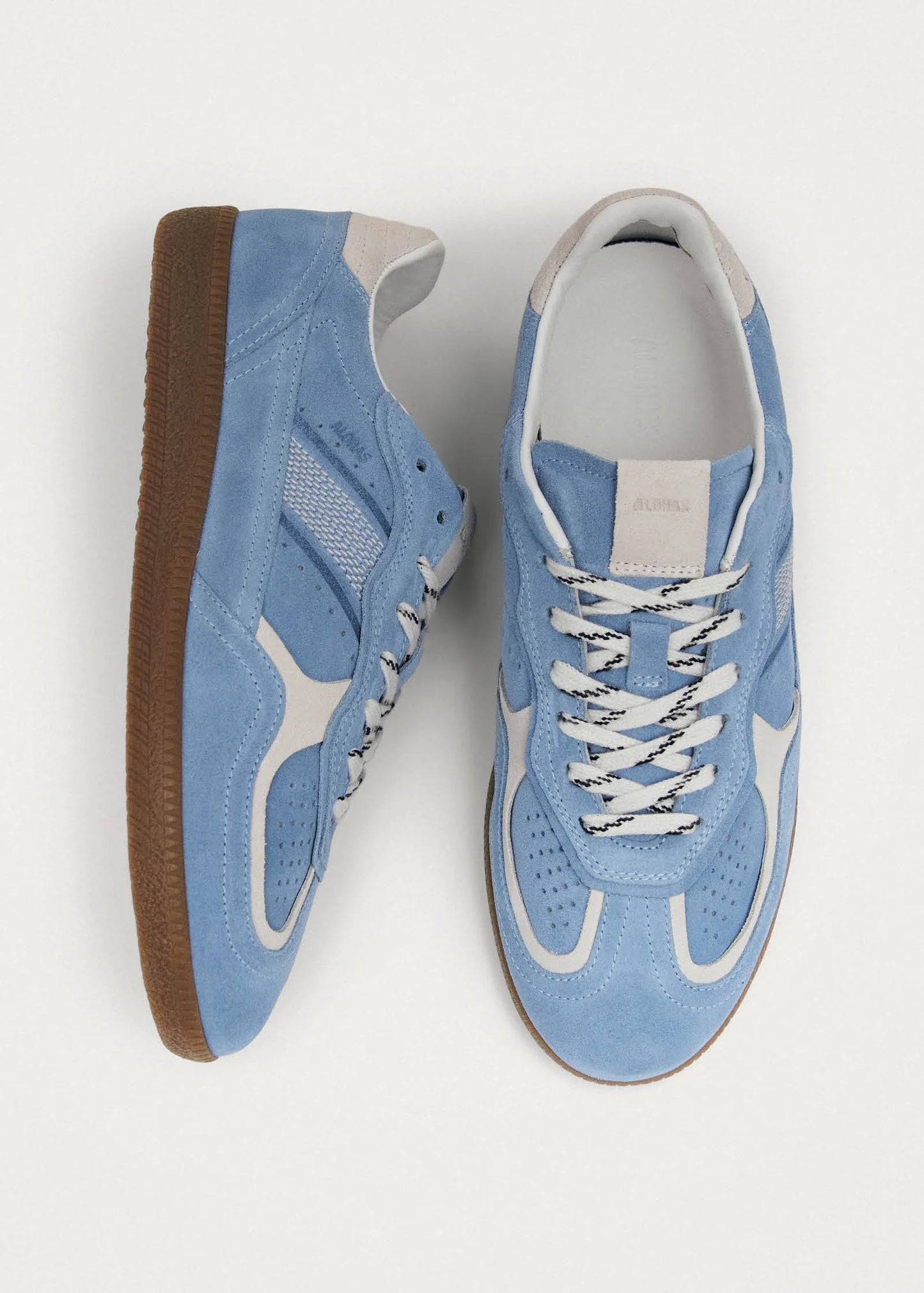 Alohas - Women - Cornflower Blue Cream TB-490 Rife Leather Sneaker