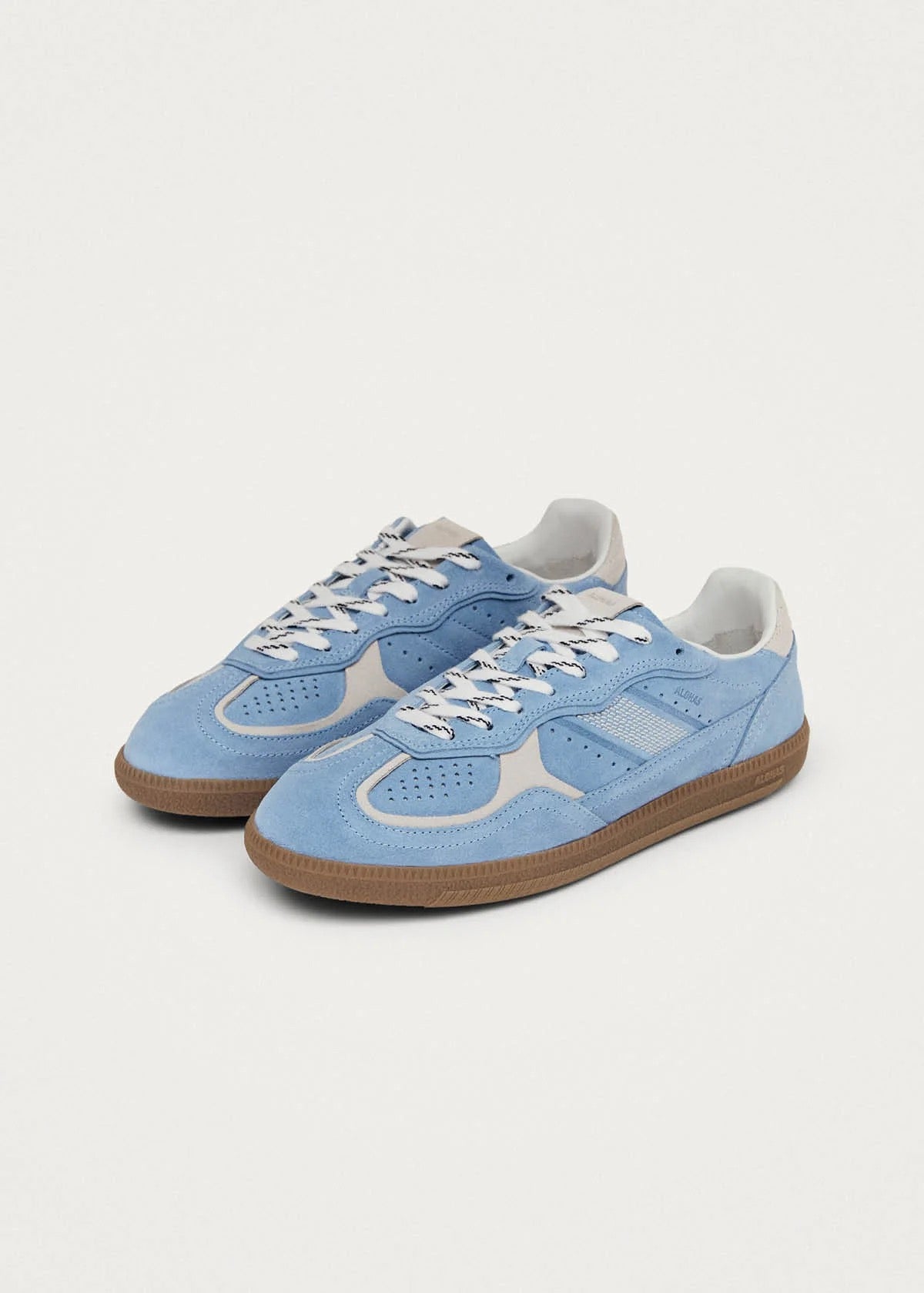 Alohas - Women - Cornflower Blue Cream TB-490 Rife Leather Sneaker