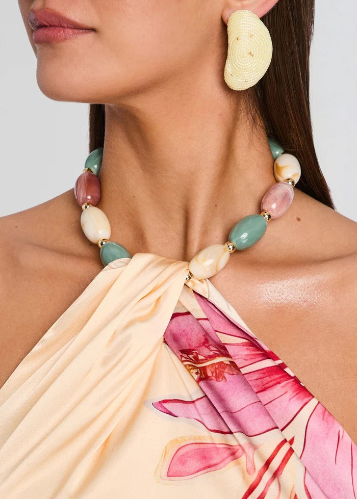 Retrofete - Women - Ivory Hibiscus Floral Milani Silk Top