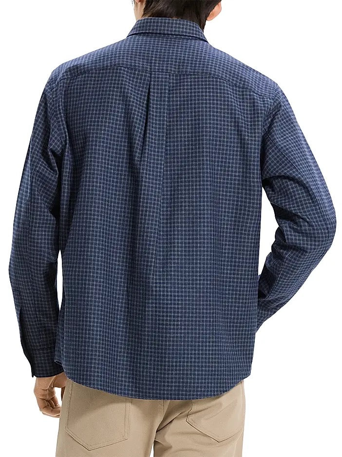 Theory- Men - Baltic Multi  Weekend Shirt