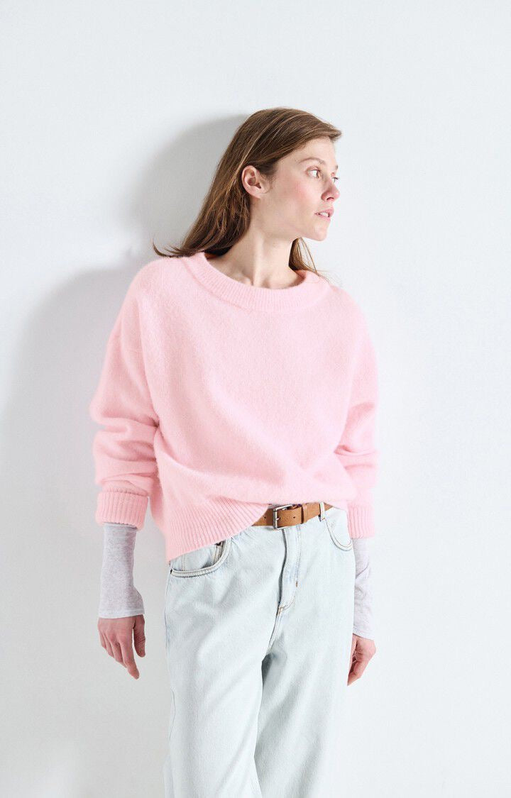 American Vintage - Women -  Sugar Almond Melange Vitow Crew Sweater