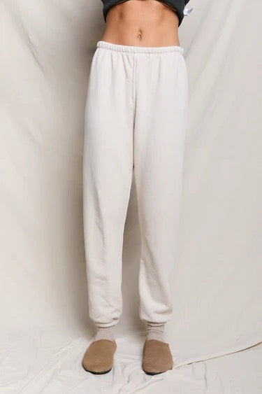 Perfect White Tee - Whitecap Grey Stevie Easy Sweatpant