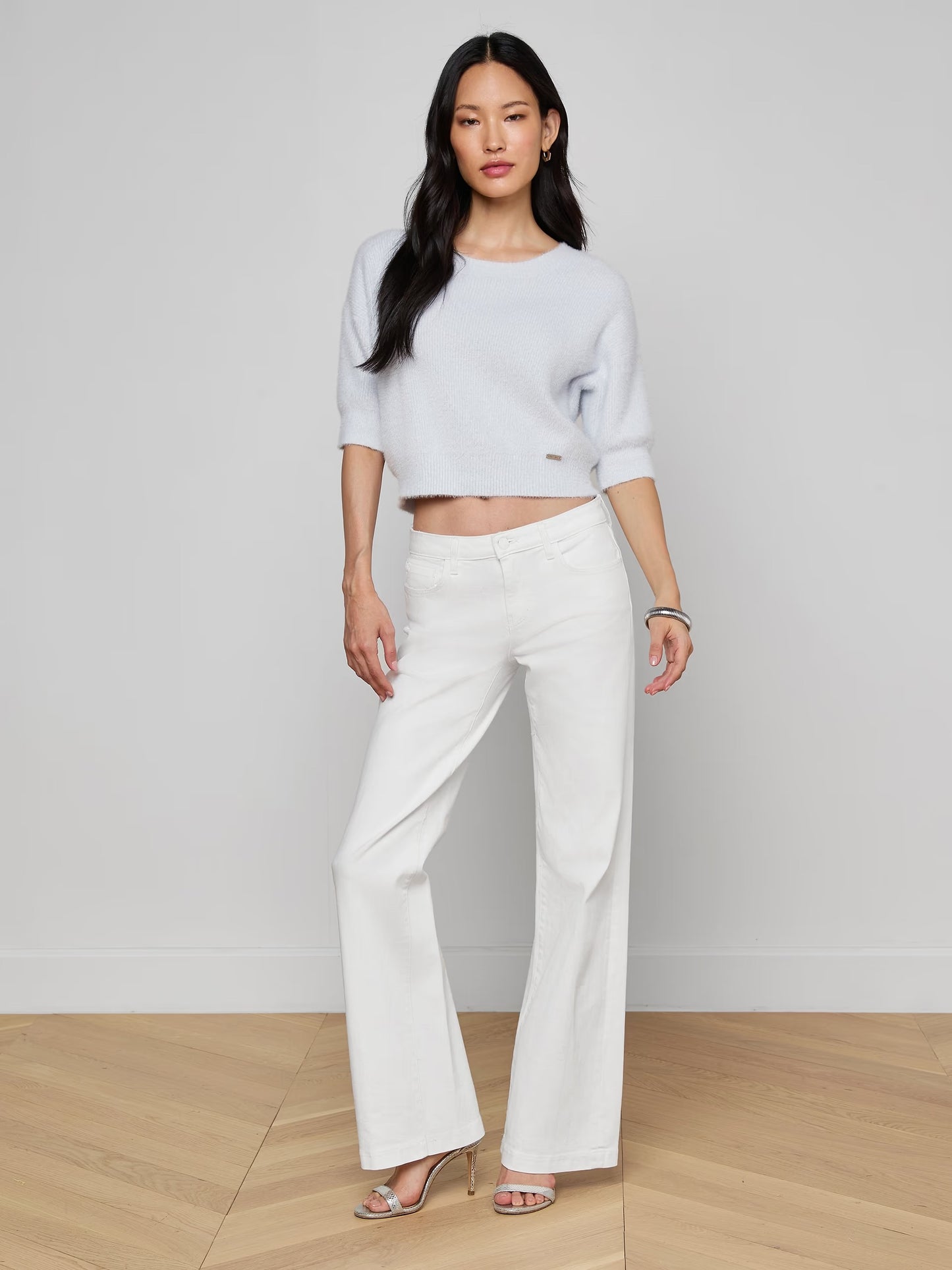 L'AGENCE - Women - Blanc Joanne Low-Rise Wide_Leg Jean