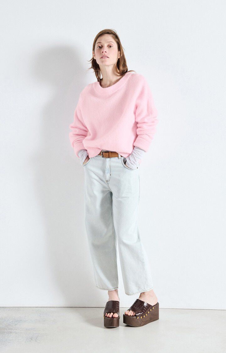 American Vintage - Women -  Sugar Almond Melange Vitow Crew Sweater