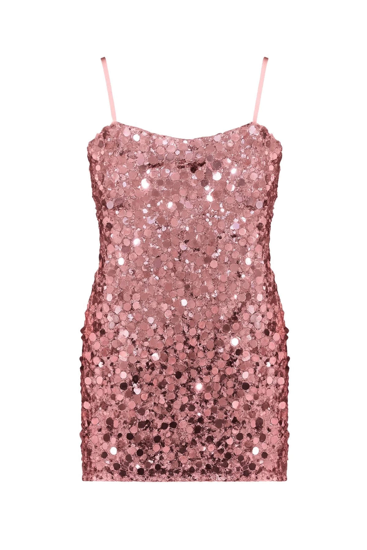 KatieJ NYC - Tween - Tia Pink Chunk Mixed Sequin Party Dress