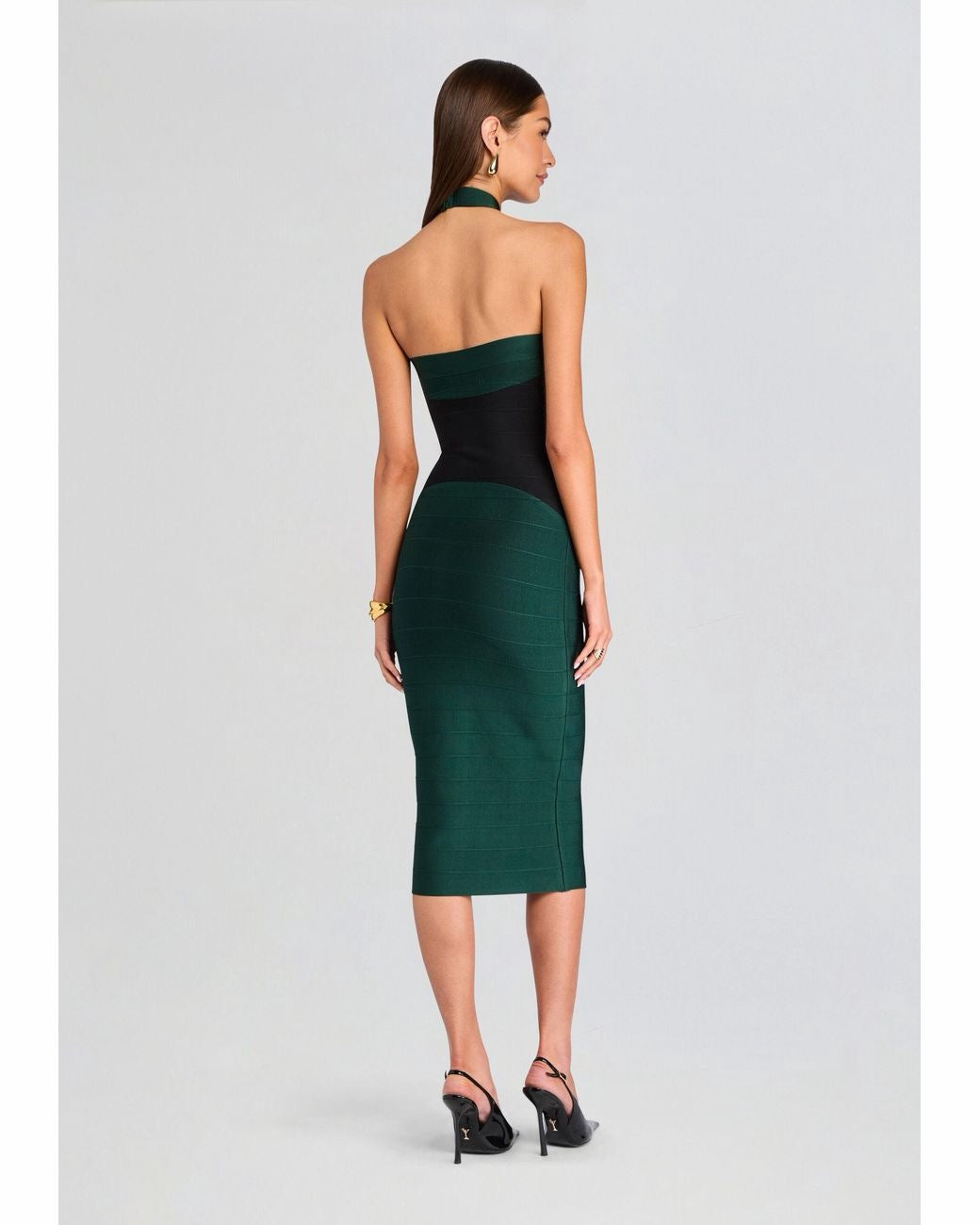Retrofete - Women - Emerald Green  Burns Bandage Dress