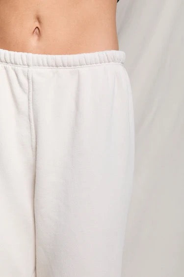 Perfect White Tee - Whitecap Grey Stevie Easy Sweatpant