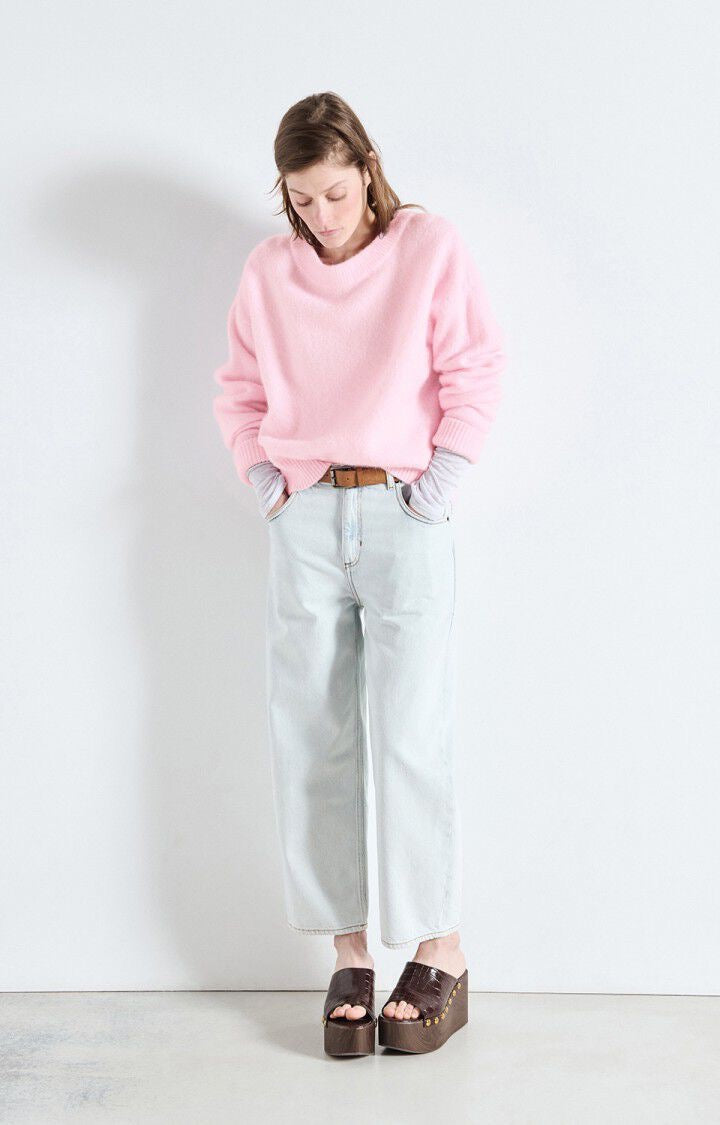 American Vintage - Women -  Sugar Almond Melange Vitow Crew Sweater