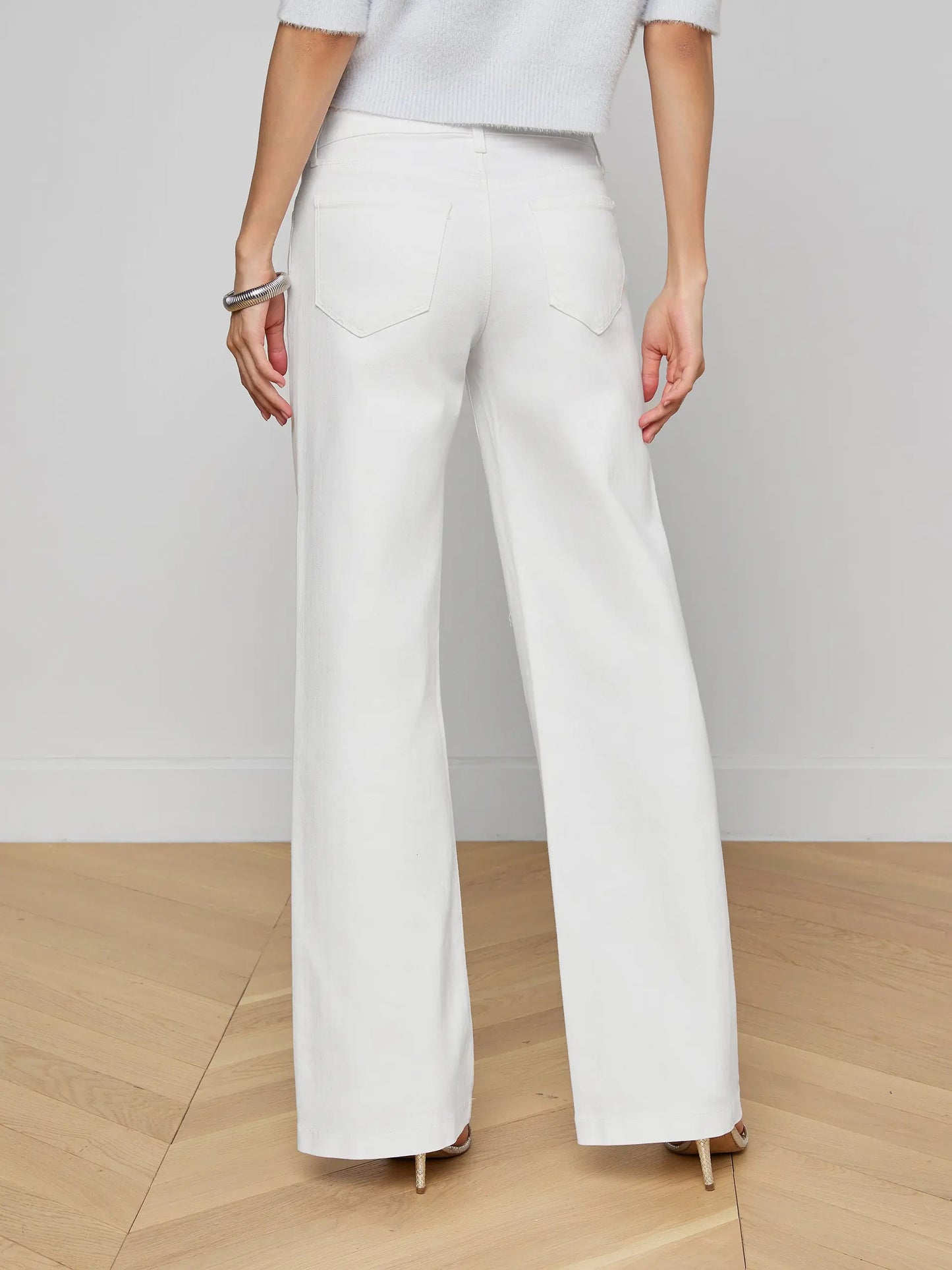 L'AGENCE - Women - Blanc Joanne Low-Rise Wide_Leg Jean