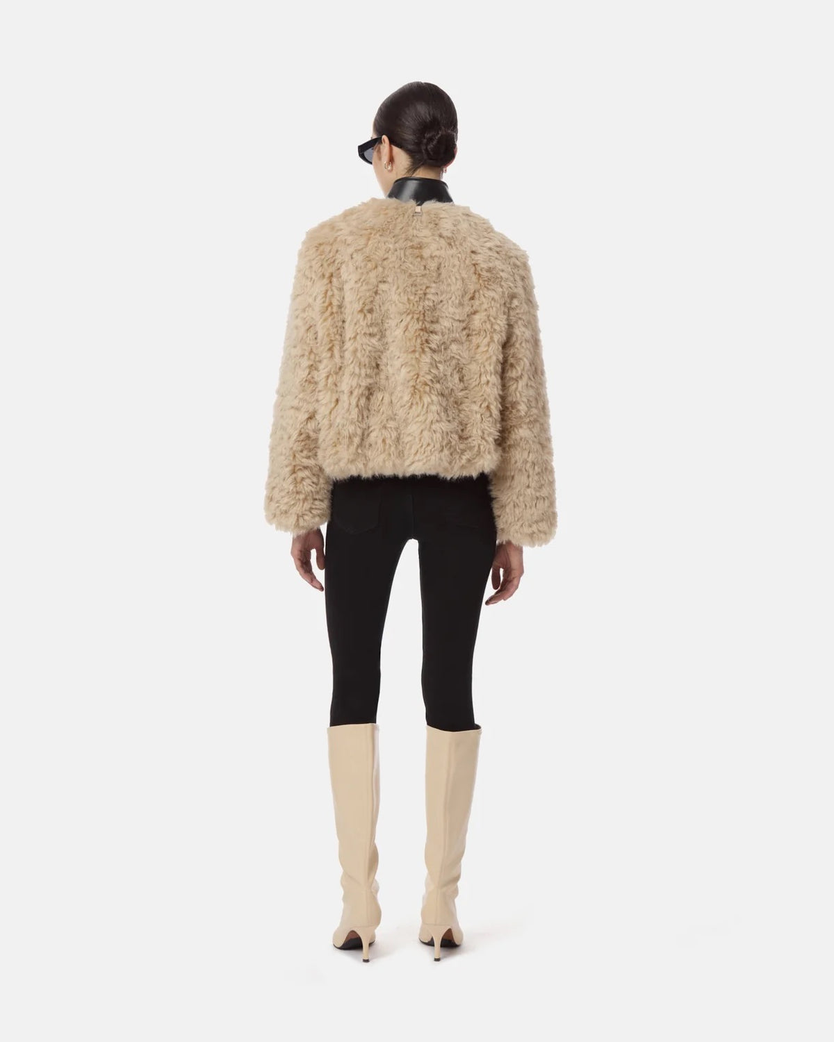 Apparis - Women - Noir/Bone Lillet Sherpa Bomber