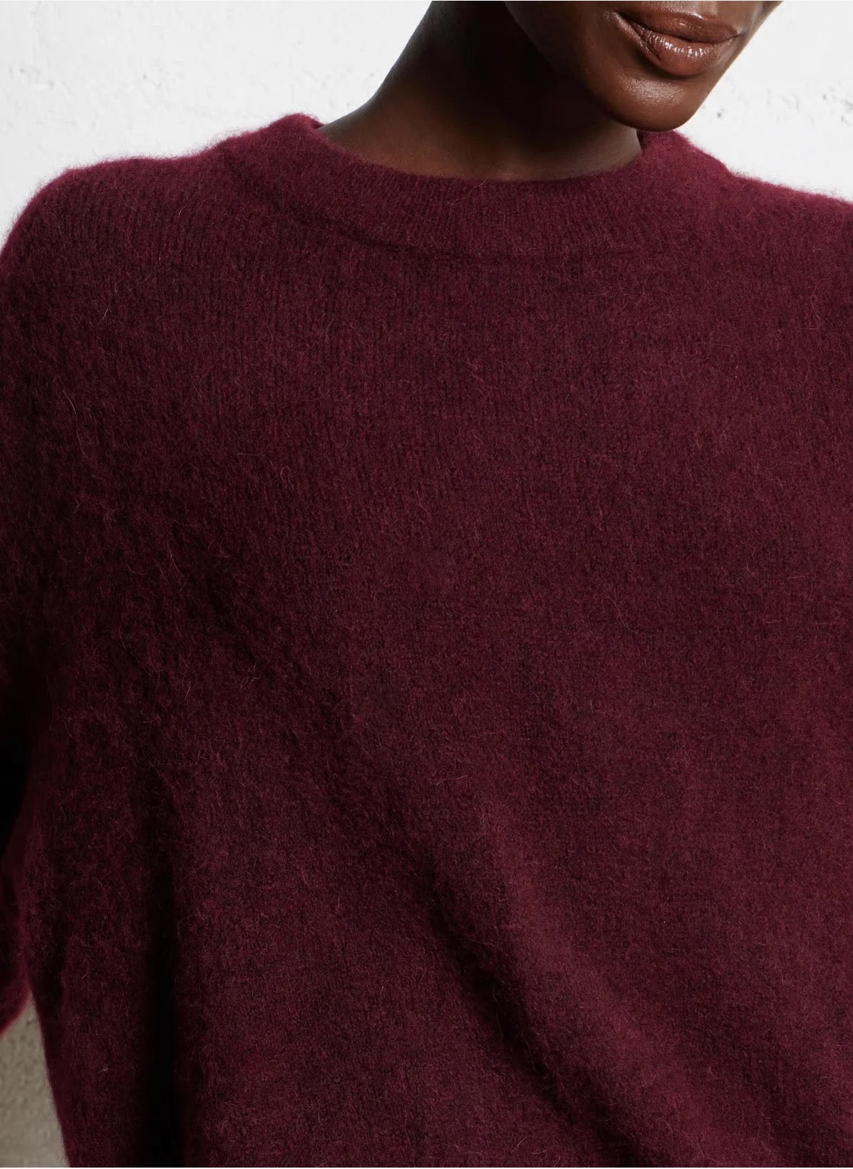 American Vintage - Women - Grenat Melange Vitow Crew Sweater
