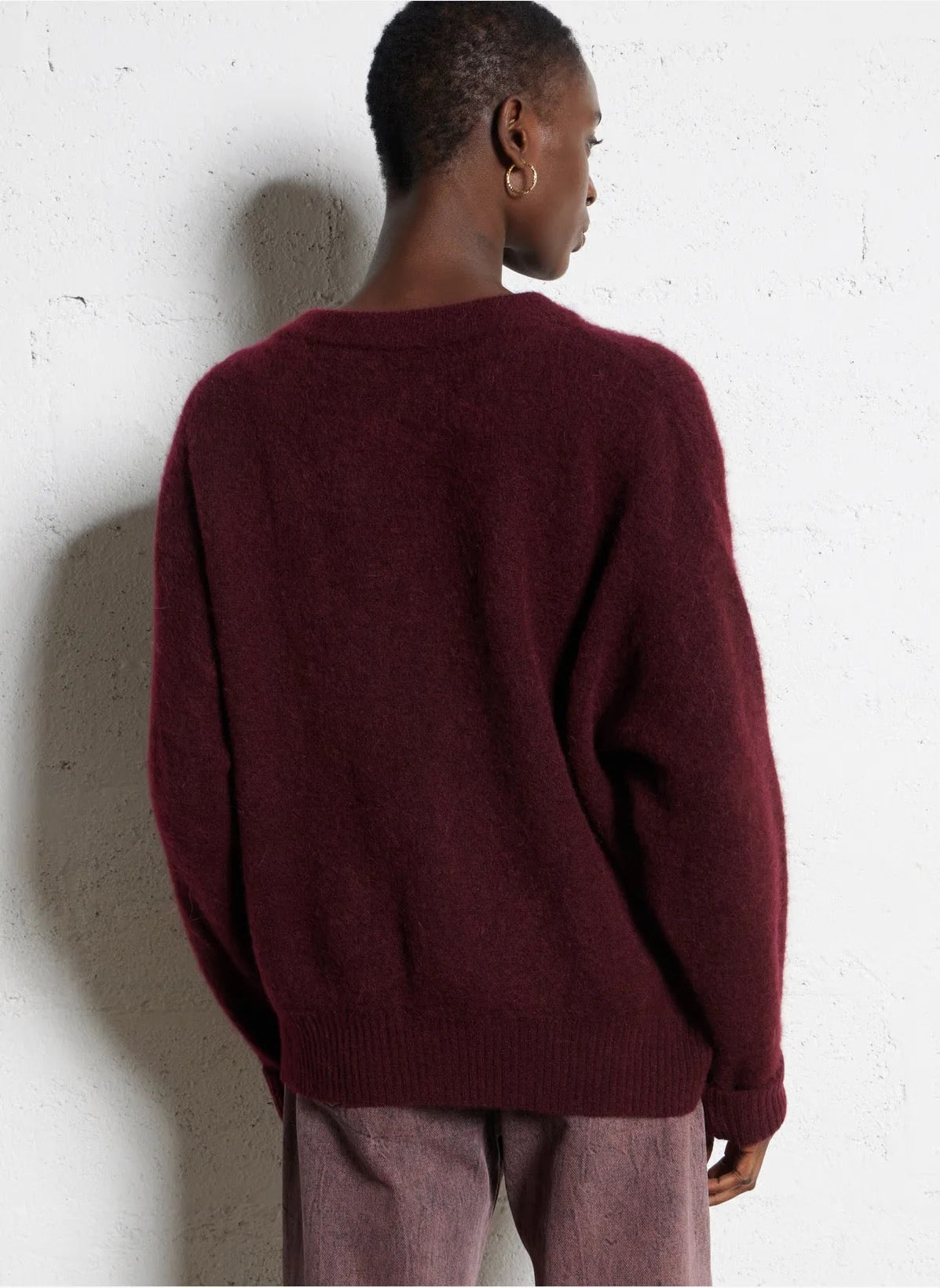 American Vintage - Women - Grenat Melange Vitow Crew Sweater